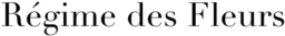 Regime des Fleurs logo