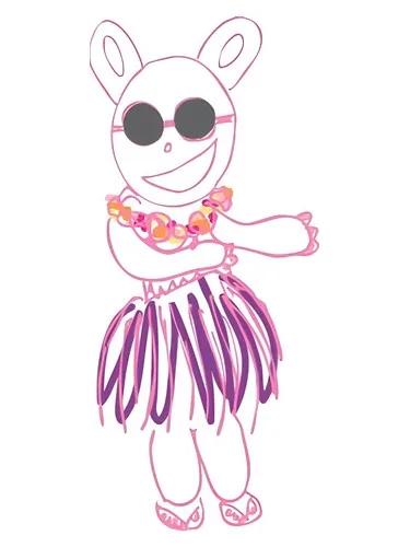 Little Miss Panda Gets Lei’d — Smell Bent