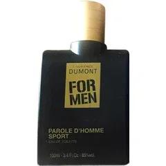 For Men - Parole d'Homme Sport — Laurence Dumont