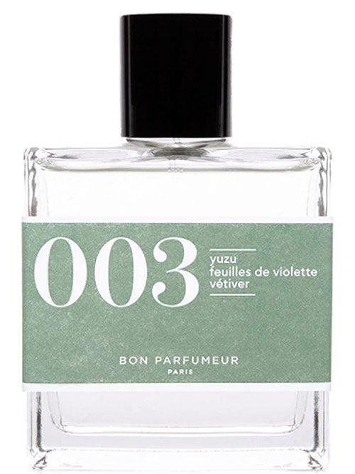 003 Yuzu Feuilles de Violette, Vétiver — Bon Parfumeur